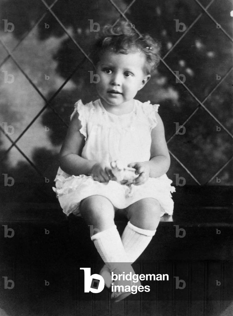 MARIA TALLCHIEF (1925-2013) Native American ballerina. Tallchief at age 21 months, 1927.